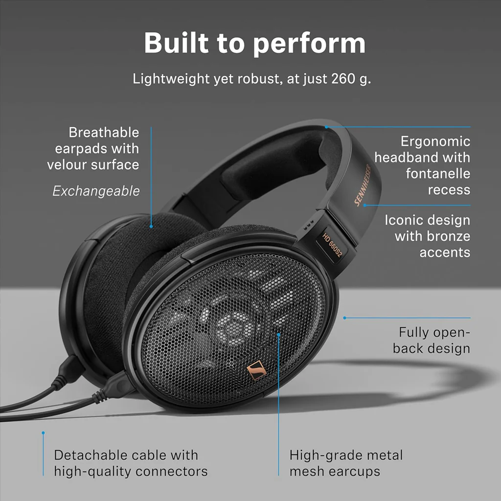 Sennheiser - HD 660S2 Open-Back Wired Headphone - Image 3