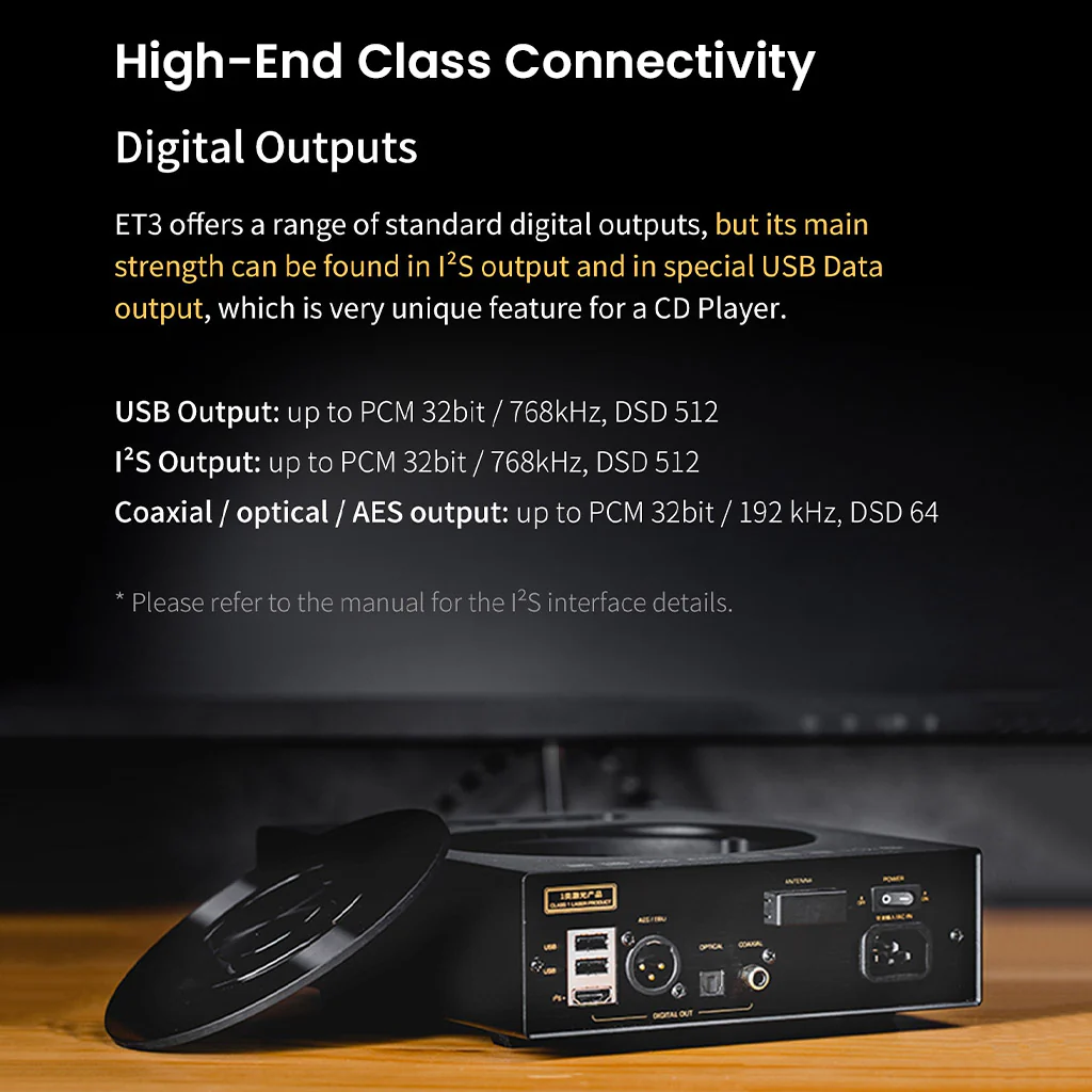 SHANLING ET3 Dedicated Digital CD Transport Compact CD Player - Image 7
