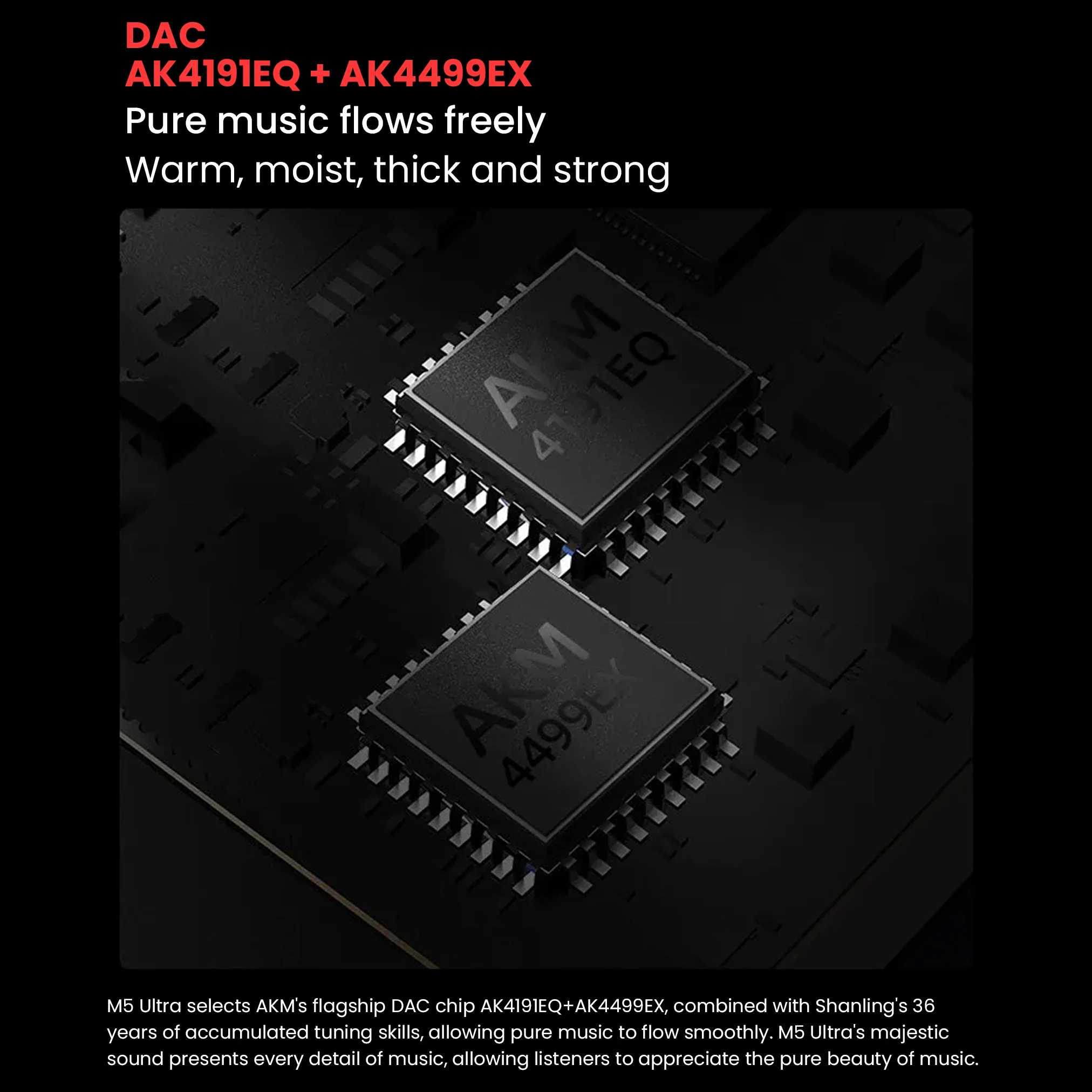 SHANLING M5 Ultra AK4499EX + AK4191 Portable Music Player - Image 5