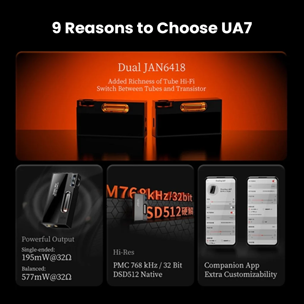 SHANLING- UA7 Portable Tube DAC/AMP - Image 13