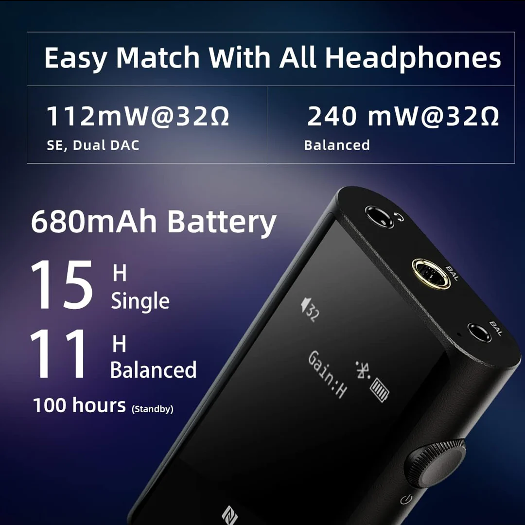 SHANLING - UP5 Bluetooth Headphone DAC & Amp - Image 5