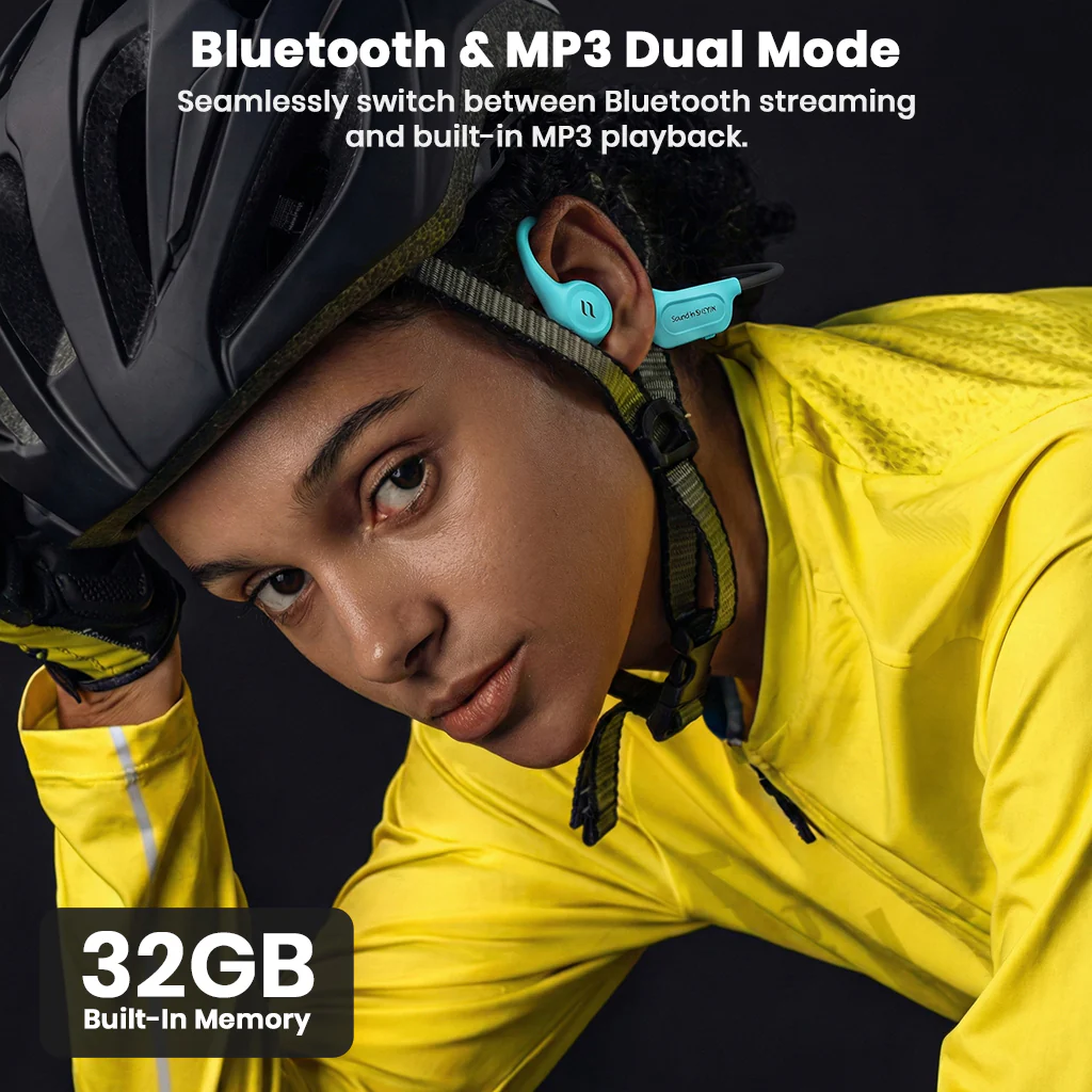 SHEYIN – X5 Bone Conduction IPX8 Water Resistant Bluetooth Headphones - Image 12
