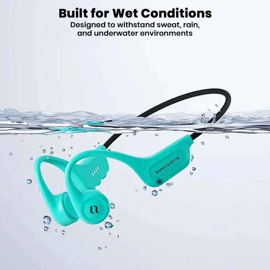 SHEYIN – X5 Bone Conduction IPX8 Water Resistant Bluetooth Headphones - Image 5