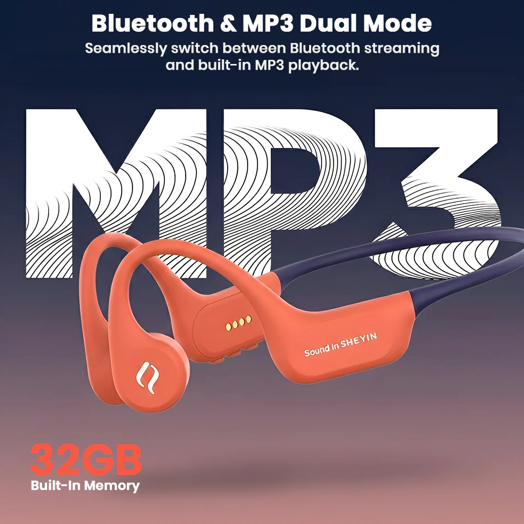 SHEYIN - X9 IPX8 Bone Conduction Bluetooth Headphones - Image 7