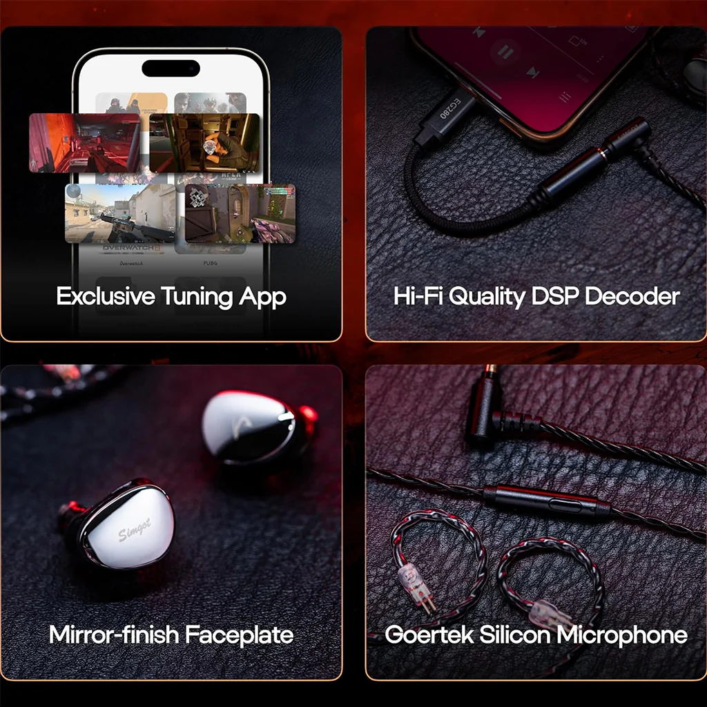 SIMGOT – EG280 1 DD + 1 Planar Gaming IEM - Image 5