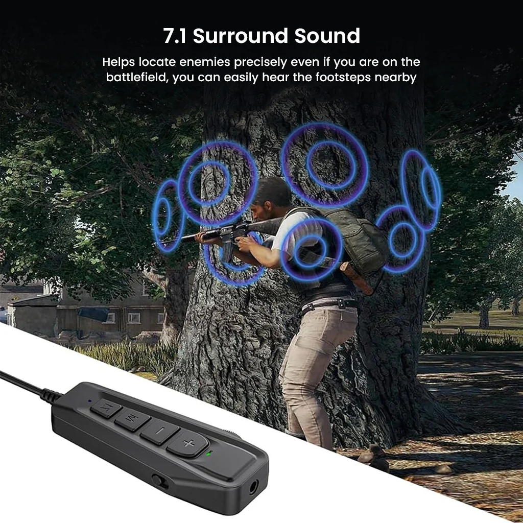 SIMGOT - GEW1 USB Gaming Sound Card - Image 2
