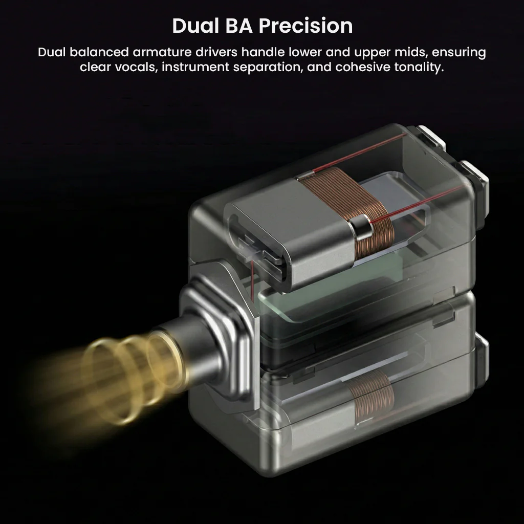 SIMGOT – SuperMix 5 1BC+1DD+2BA+1MP Quadbrid In-Ear Monitor - Image 5