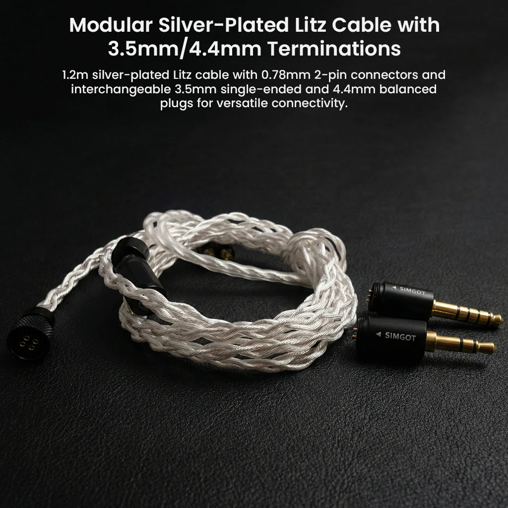 SIMGOT – SuperMix 5 1BC+1DD+2BA+1MP Quadbrid In-Ear Monitor - Image 7