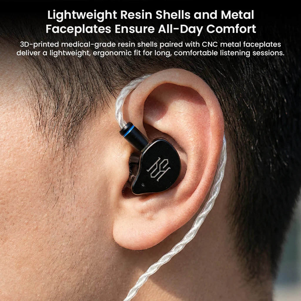 SIMGOT – SuperMix 5 1BC+1DD+2BA+1MP Quadbrid In-Ear Monitor - Image 8