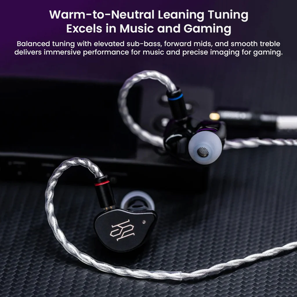 SIMGOT – SuperMix 5 1BC+1DD+2BA+1MP Quadbrid In-Ear Monitor - Image 9