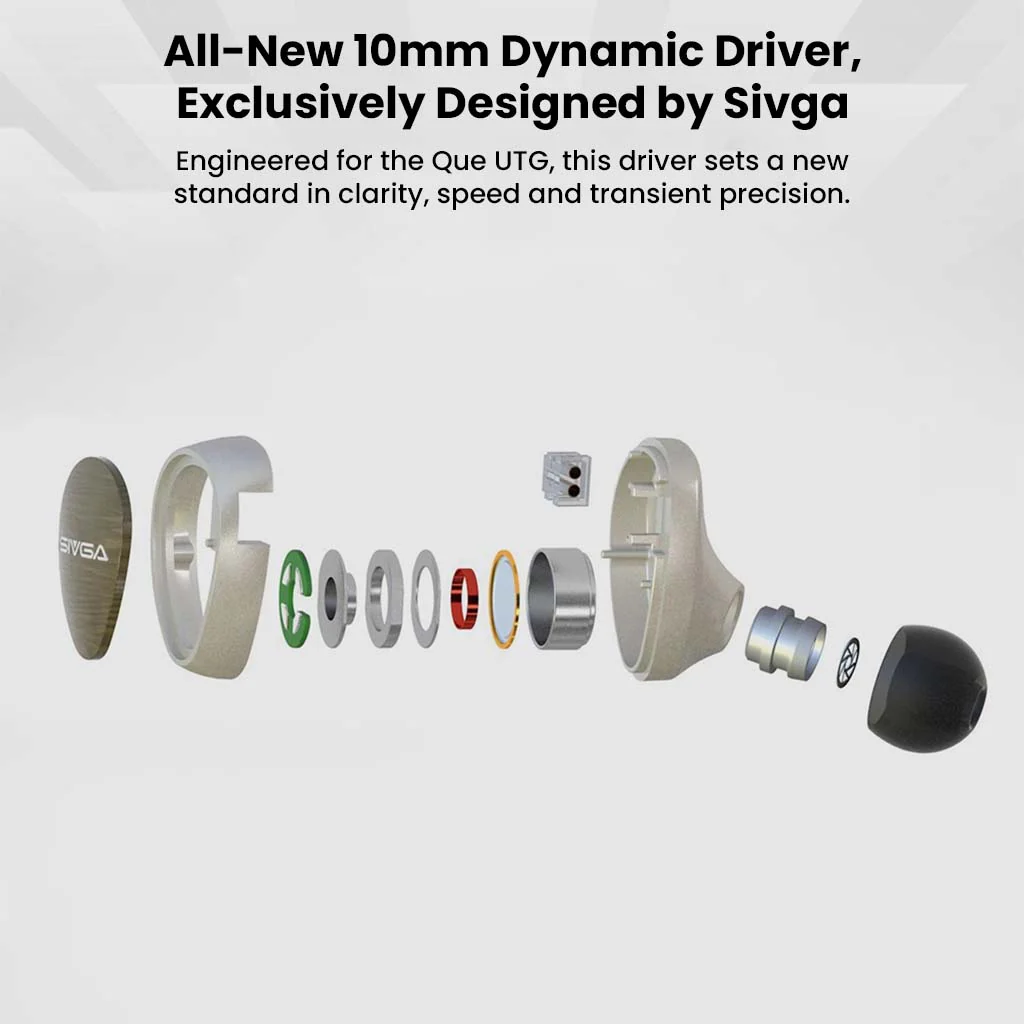 SIVGA  -  Que UTG 10mm Dynamic Driver IEM - Image 4