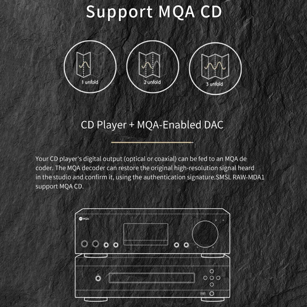 S.M.S.L  RAW - MDA1 Desktop Bluetooth DAC & Headphone Amplifier - Image 13