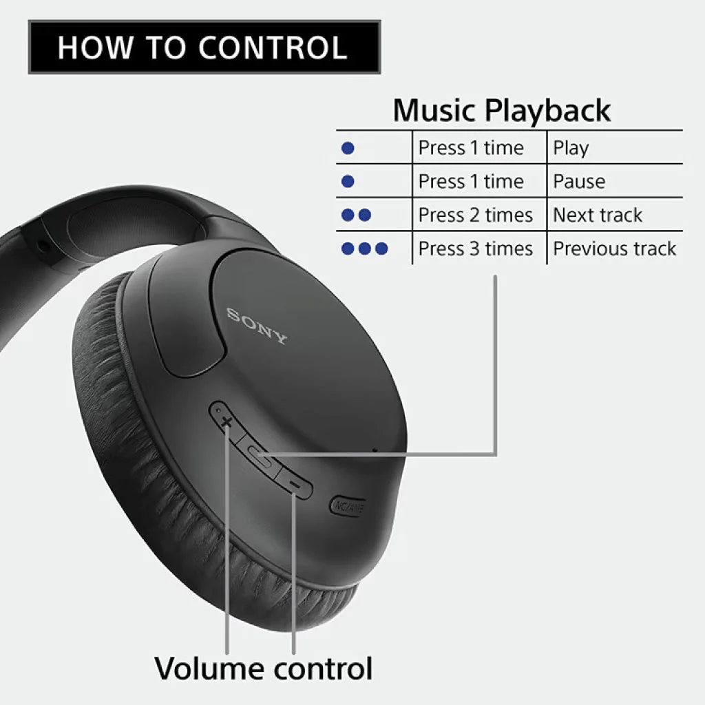 Sony - WH-CH710N Wireless Noise Cancelling Headphone - Image 5