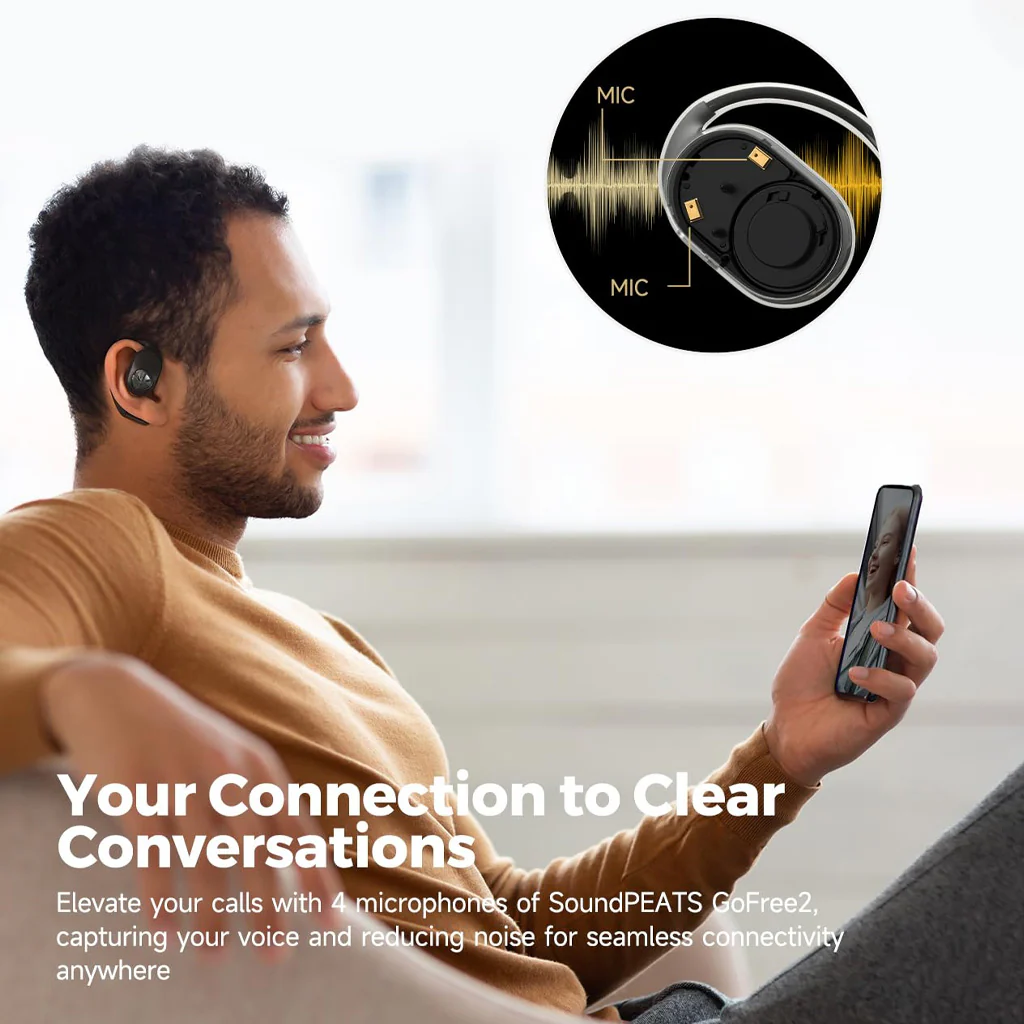 SoundPEATS - Gofree 2+ Wireless Open Ear Earbuds True Wireless - Image 8