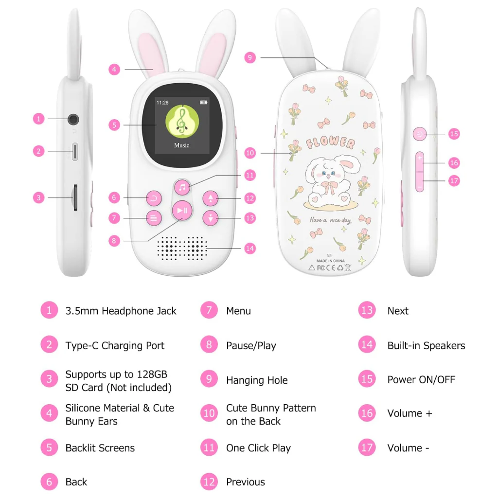 SWOFY - M5 Digital Music Player for Kids (Demo Unit) - Image 18