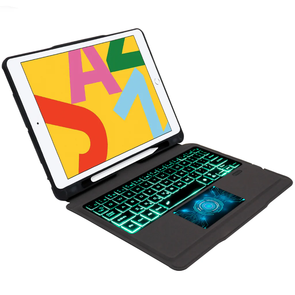 TECPHILE - T206D Wireless Keyboard Case For iPad - Image 2