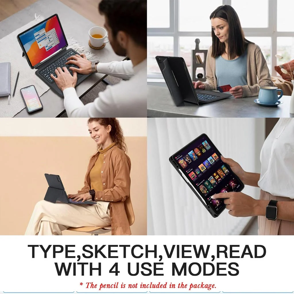 T5304D Keyboard Case for iPad Pro 11 inch M4 2024 - Image 8