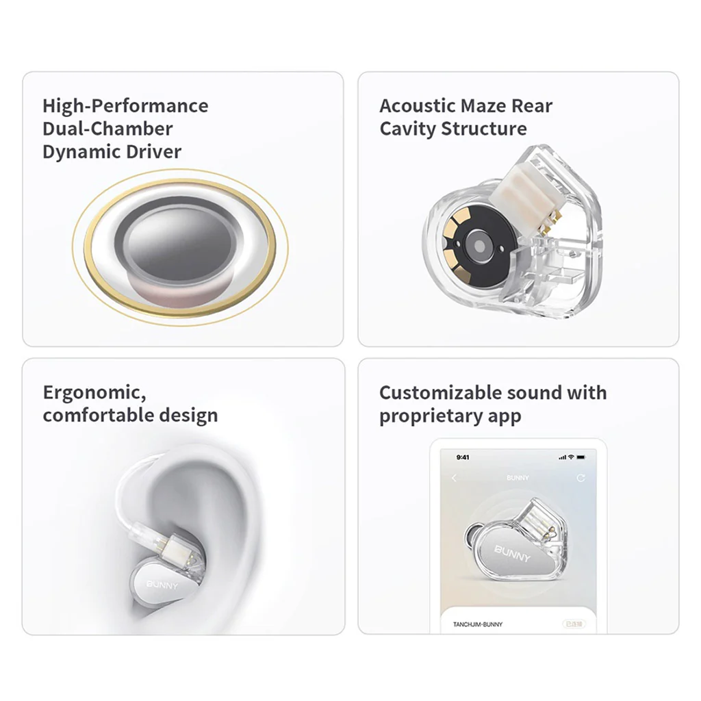 TANCHJIM- BUNNY Dual Chamber Dynamic Driver IEM - Image 3