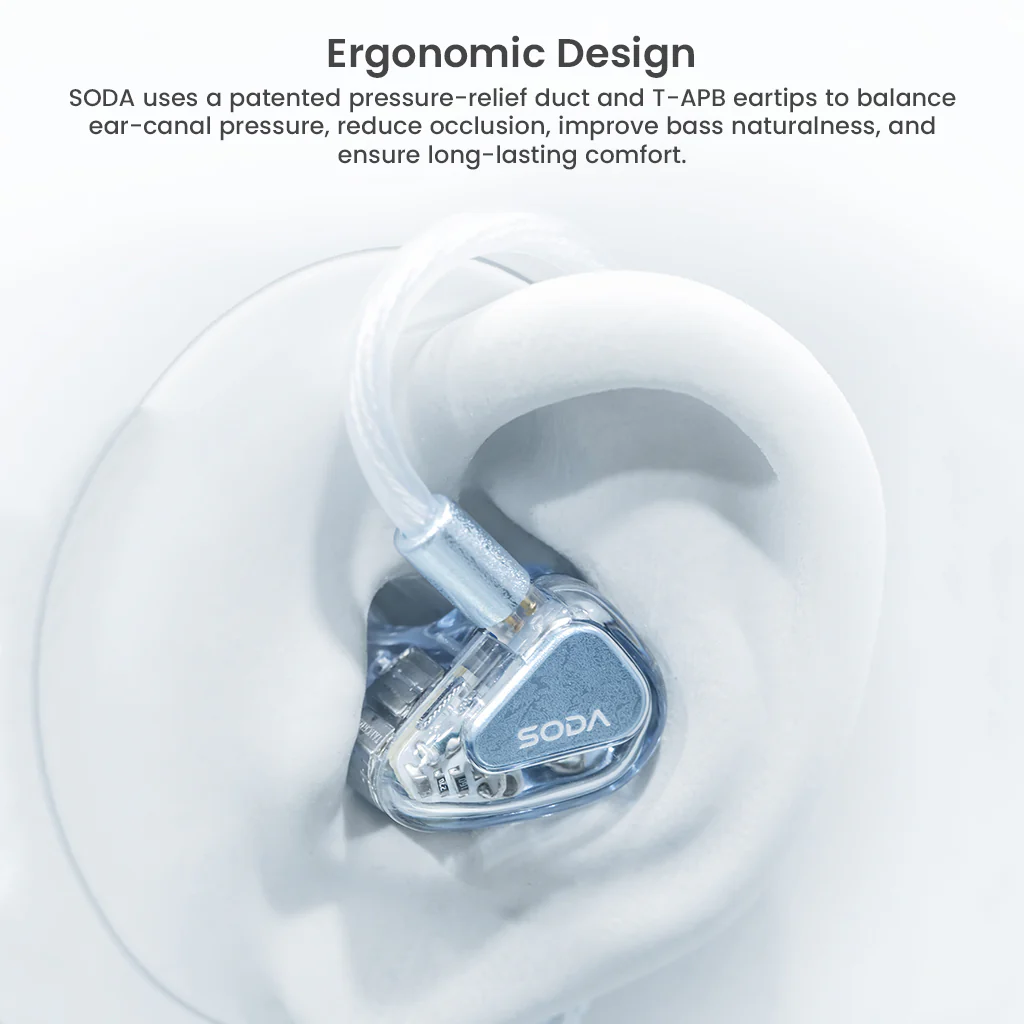 TANCHJIM - SODA  1DD + 4BA + 2 Passive Drivers Hybrid IEM - Image 6
