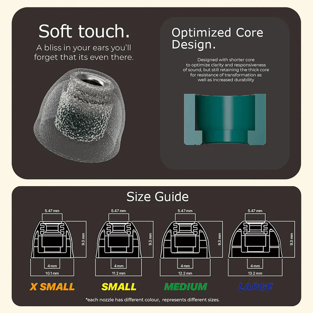 TANGZU-Tang Sancai Noble Liquid Silicone Hybrid Eartips for IEMs - Image 7