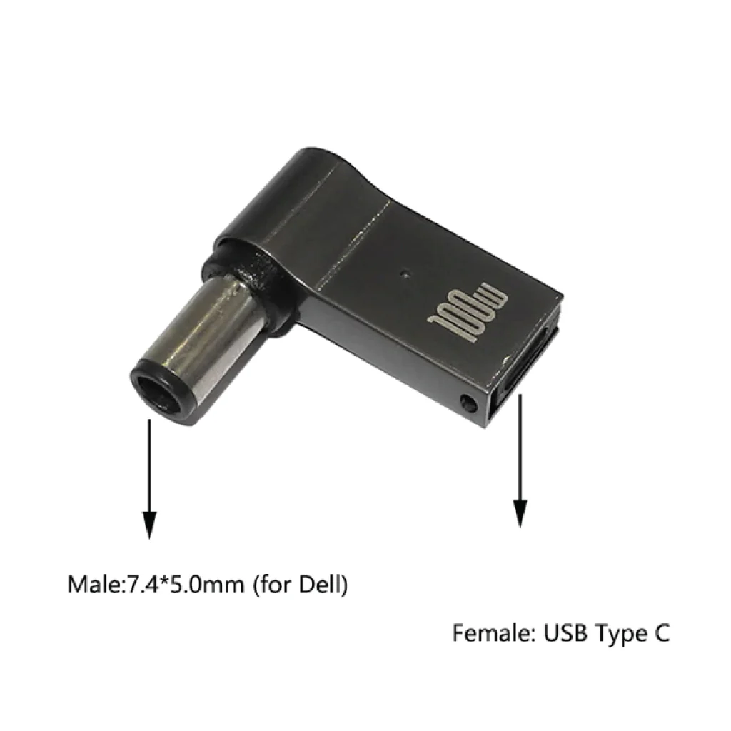 TECPHILE - 100W Female Type-C Laptop Adapter for DELL - Image 4