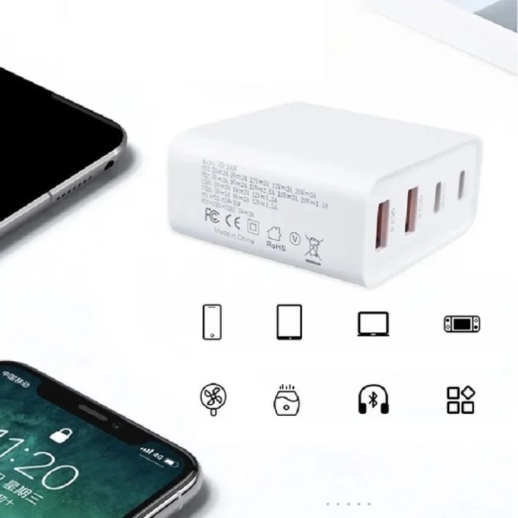 TECPHILE - 100W Four-Port GaN Wall Charger - Image 5