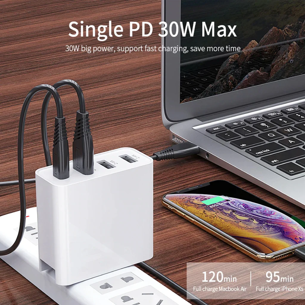 TECPHILE - 100W Four-Port GaN Wall Charger - Image 9