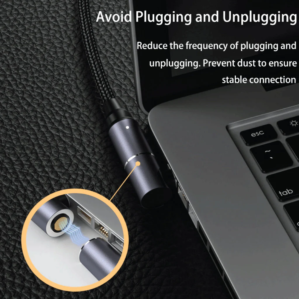 TECPHILE - 100W Magnetic Charging Cable with Adapter for Dell Laptop - Image 15