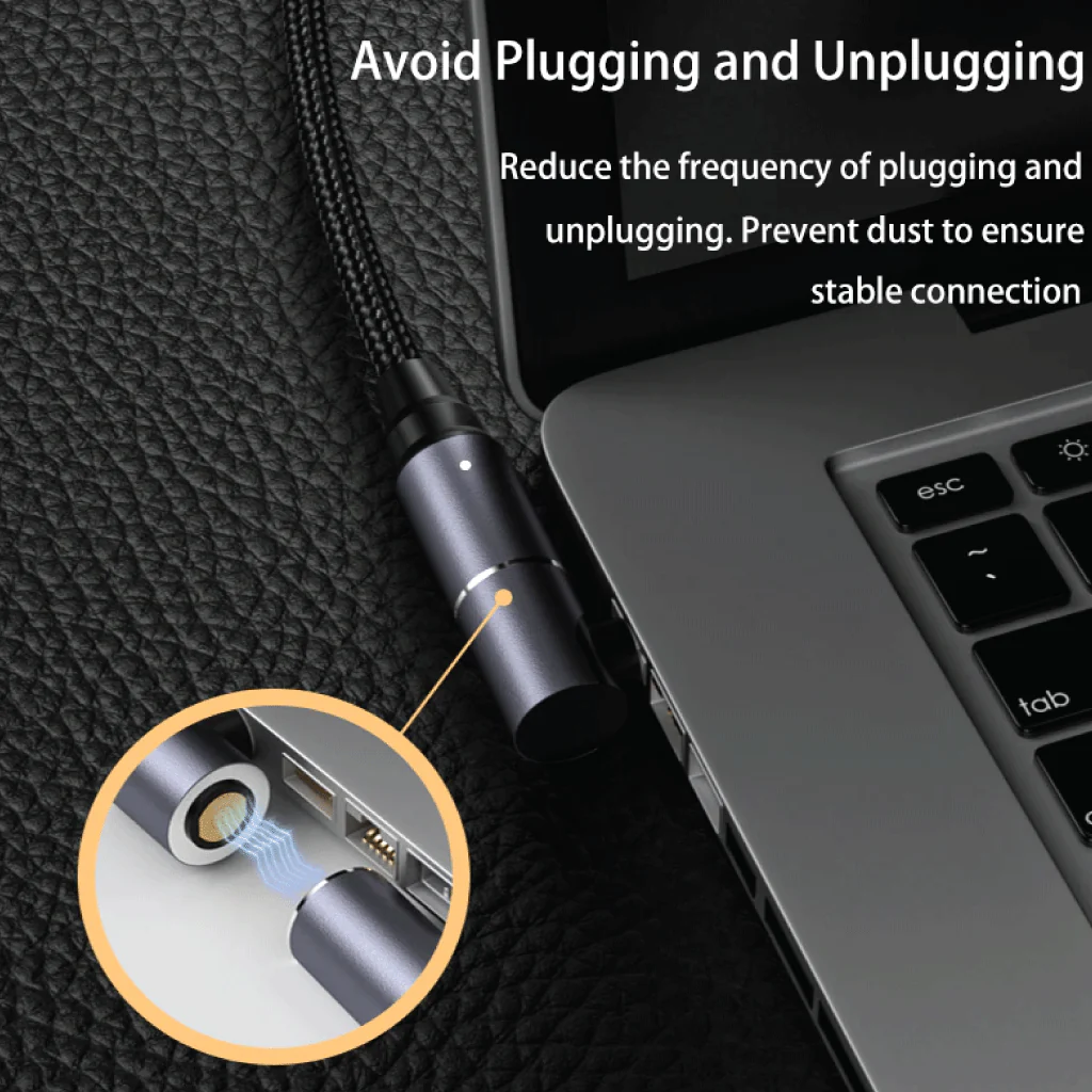 TECPHILE - 100W Magnetic Charging Cable with Adapter for Lenovo Laptop - Image 27