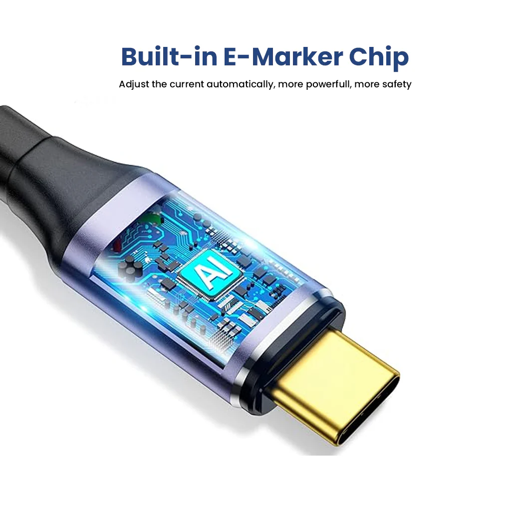 TECPHILE - 100W Magnetic Type C to Type C Fast Charging Cable - Image 5