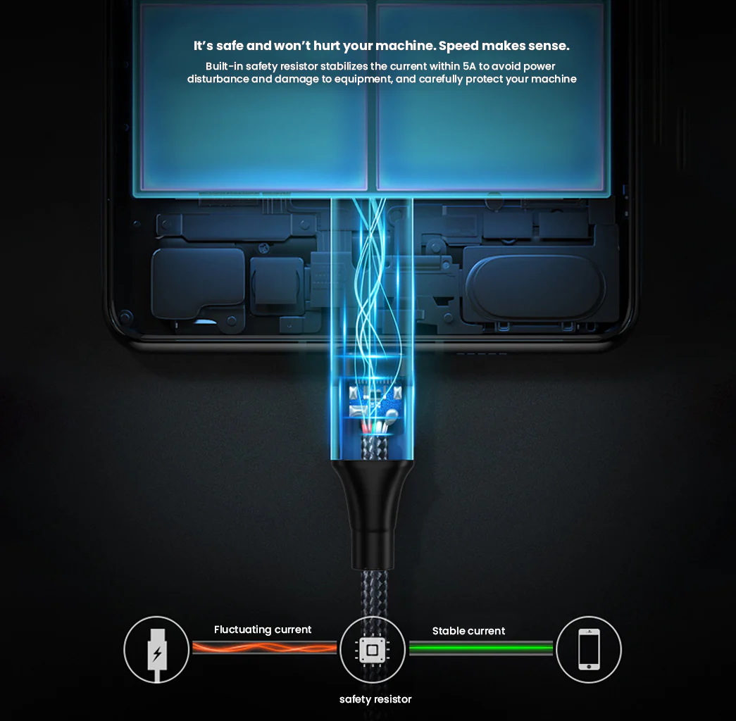 TECPHILE - 100W Magnetic Type C to Type C Fast Charging Cable - Image 6