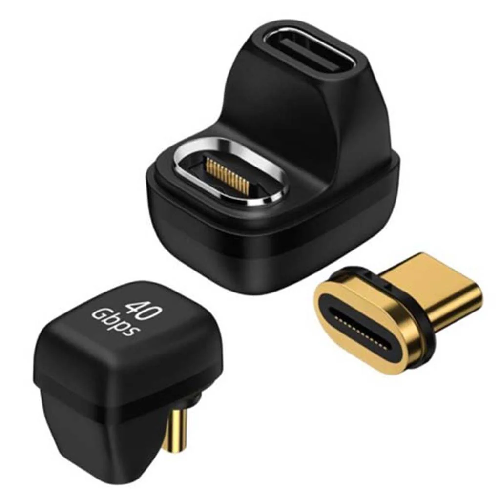 TECPHILE 100W Magnetic U-shaped USB C to Type C Adapter