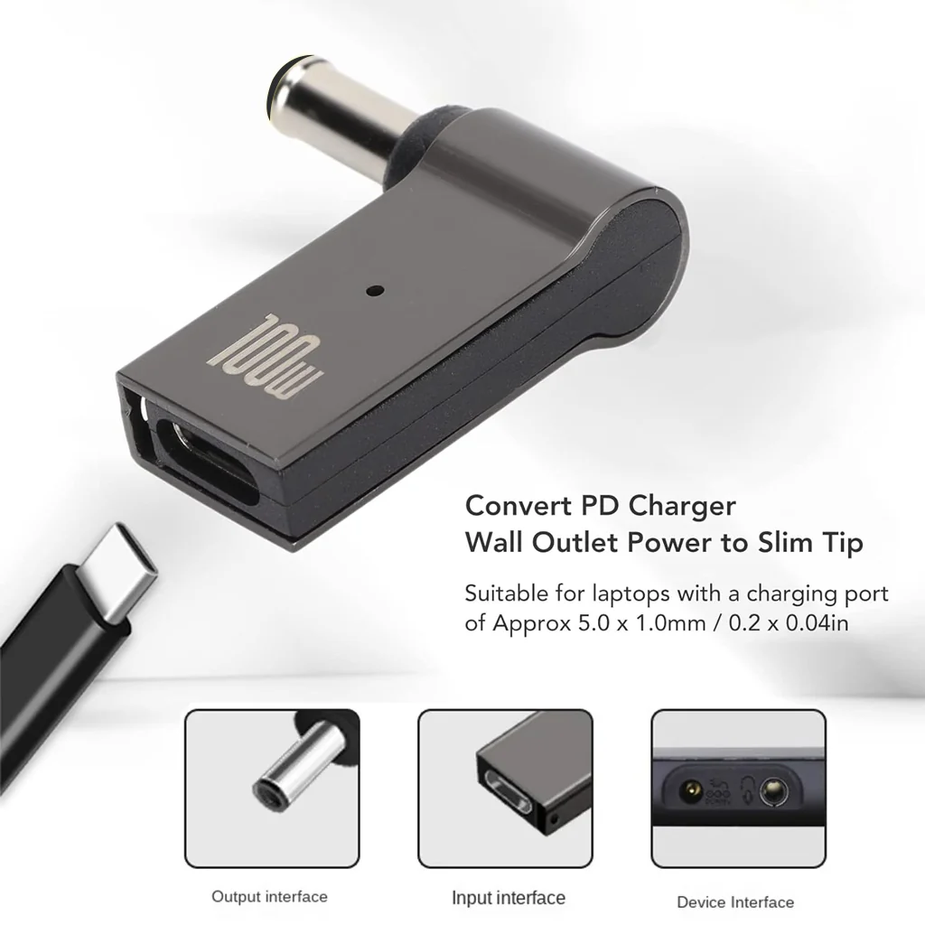 TECPHILE - 100W Type-C Portable Adapter Connector for Laptop - Image 11