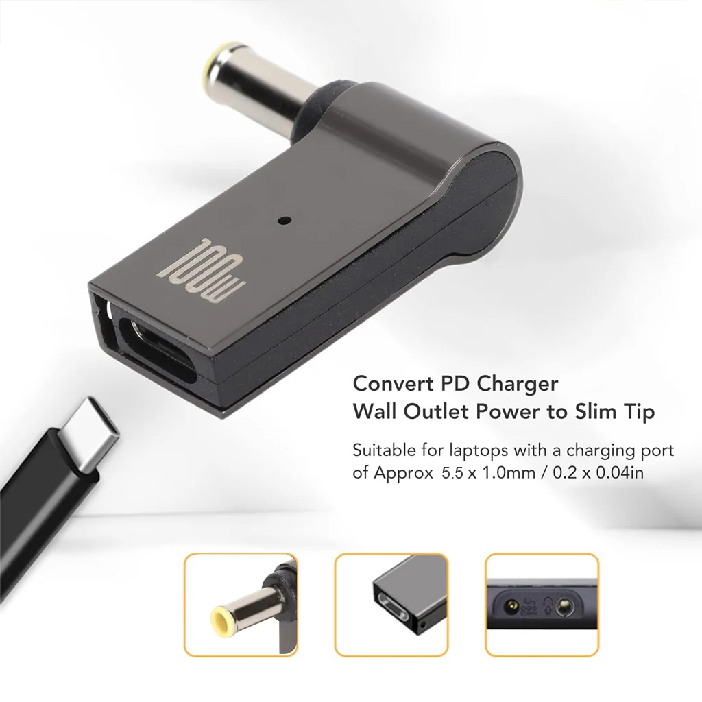 TECPHILE - 100W Type-C Portable Adapter Connector for Laptop - Image 22