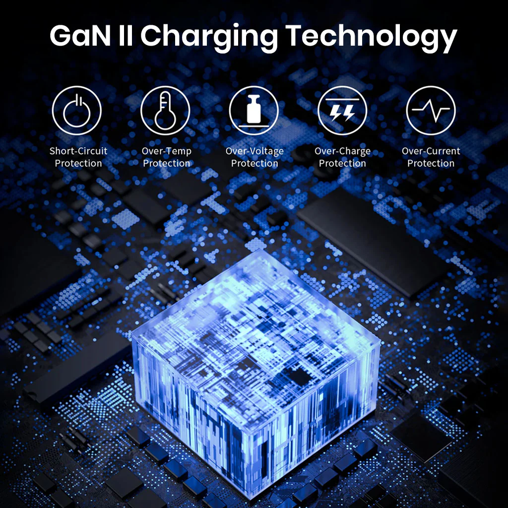 TECPHILE 100W GaN Charger with Fast Charging Cable - Image 4