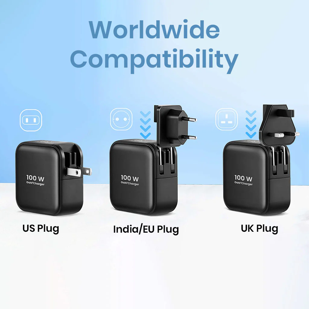 TECPHILE 100W GaN Charger with Fast Charging Cable - Image 5