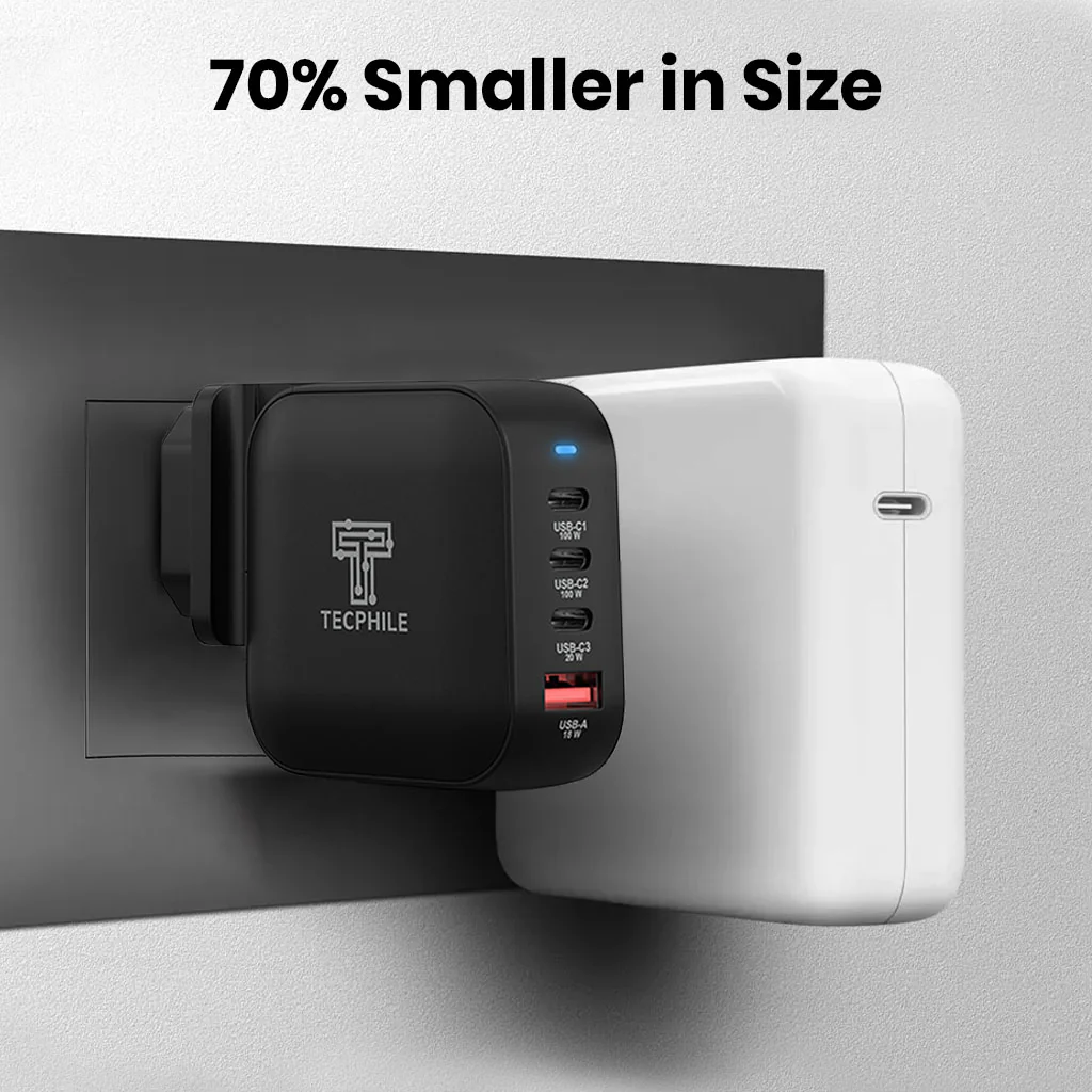 TECPHILE 100W GaN Charger with Fast Charging Cable - Image 7