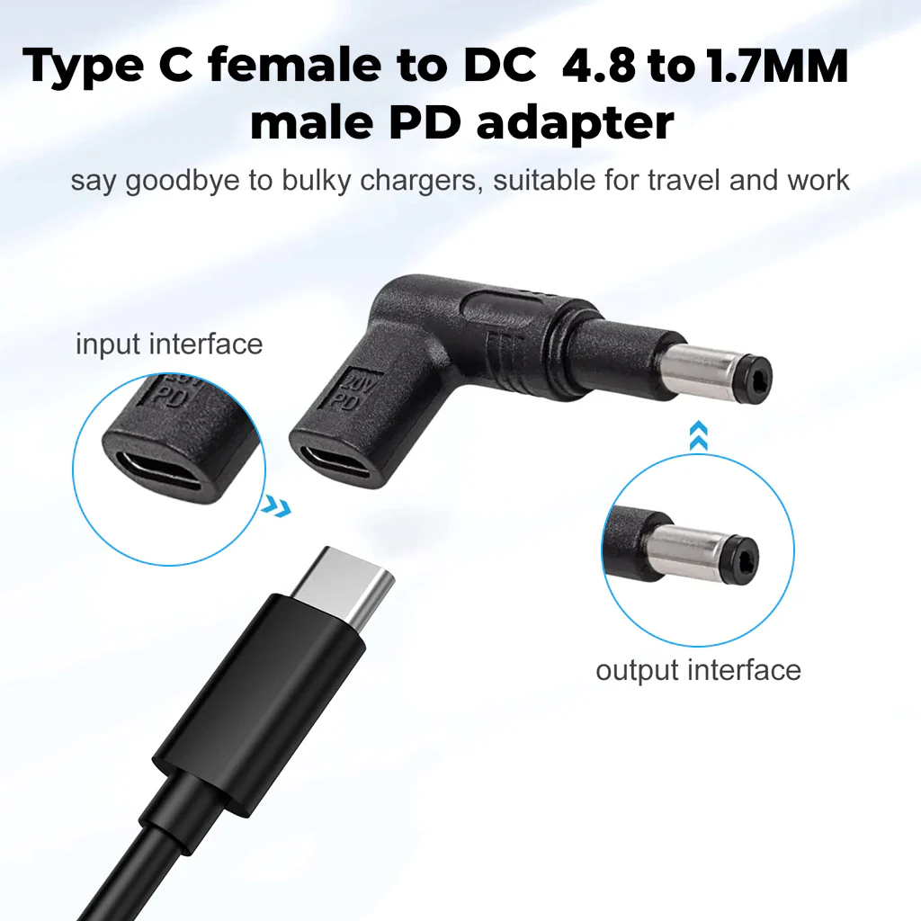 TECPHILE - 100W Type C Female to Acer Laptop Adapter - Image 15