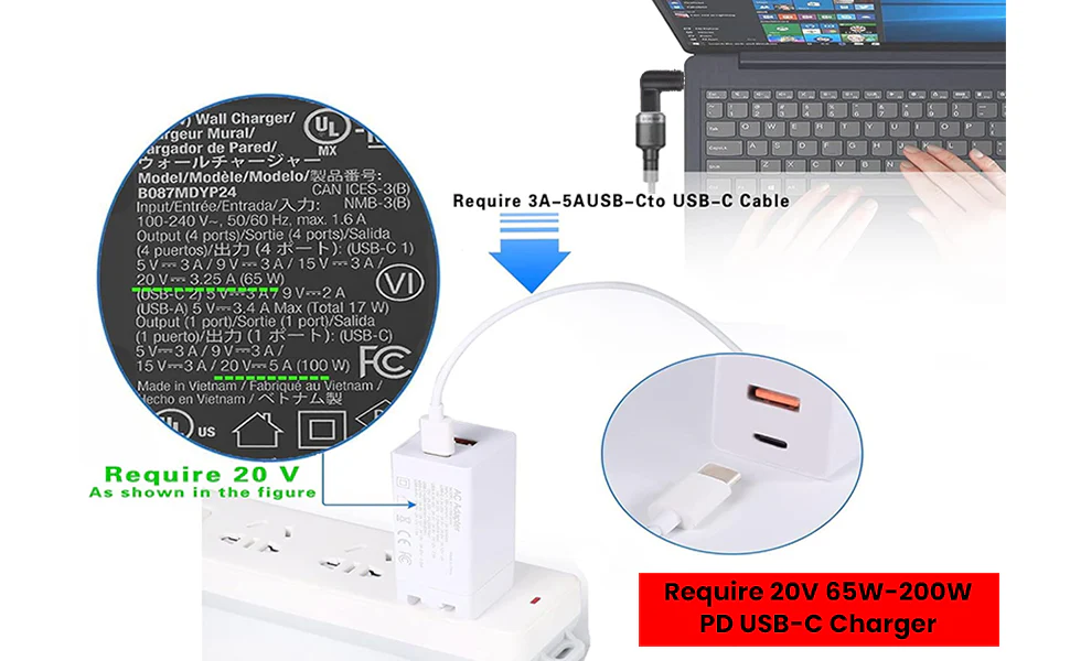 TECPHILE - 100W Type C Female to Asus Laptop Adapter - Image 17