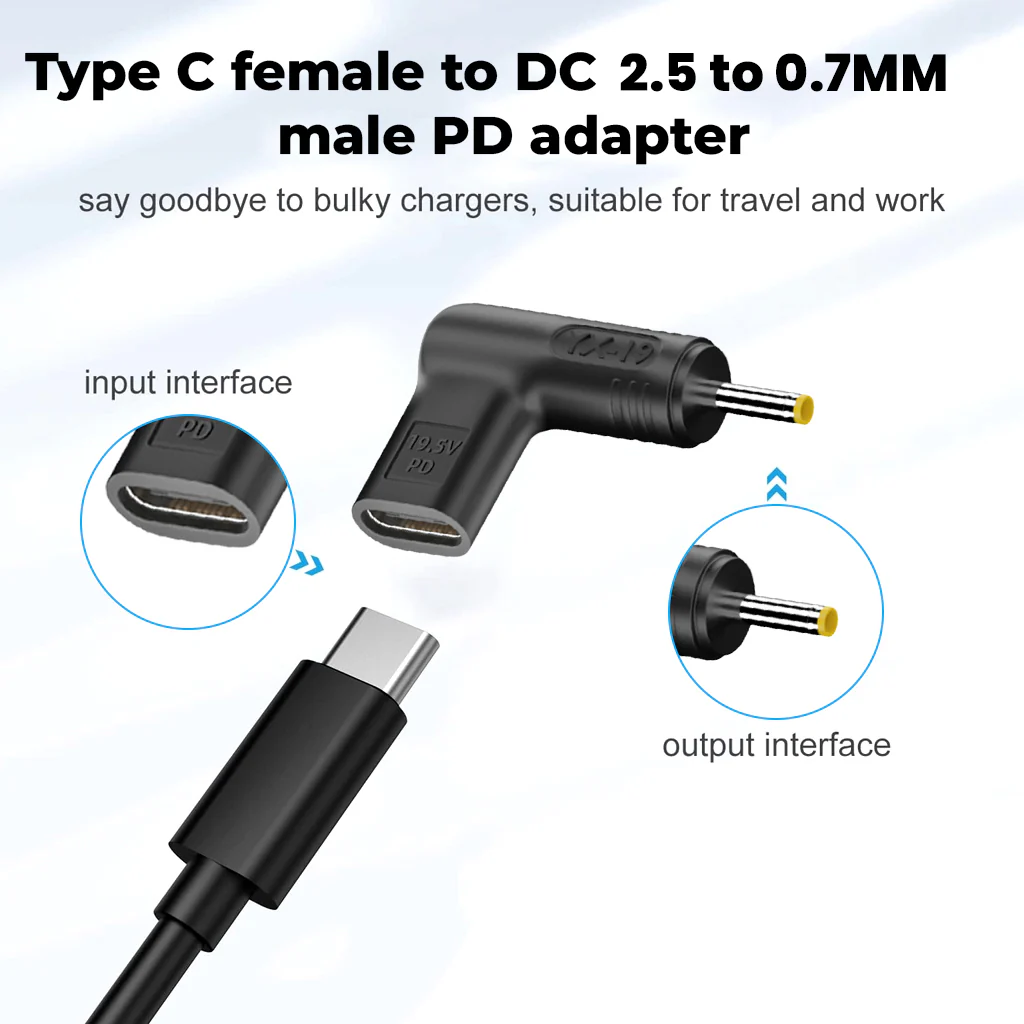 TECPHILE - 100W Type C Female to Asus Laptop Adapter - Image 18