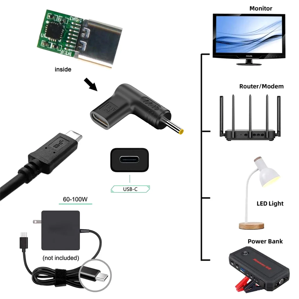 TECPHILE - 100W Type C Female to Asus Laptop Adapter - Image 19