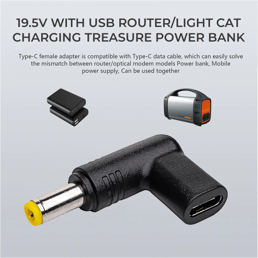 TECPHILE - 100W Type C Female to Asus/Toshiba/ Lenovo/Fujitsu Laptop Adapter - Image 2