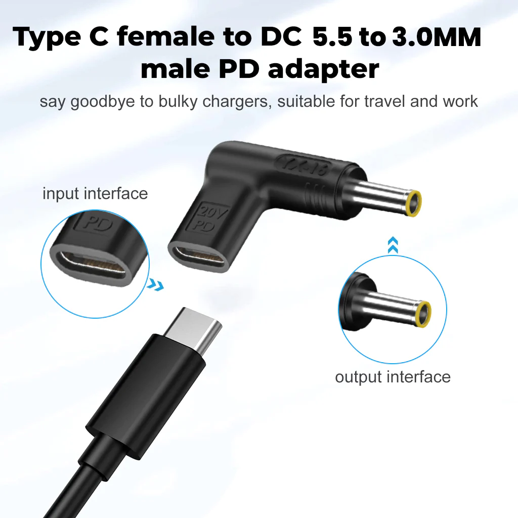TECPHILE - 100W Type C Female to Samsung Laptop Adapter - Image 11