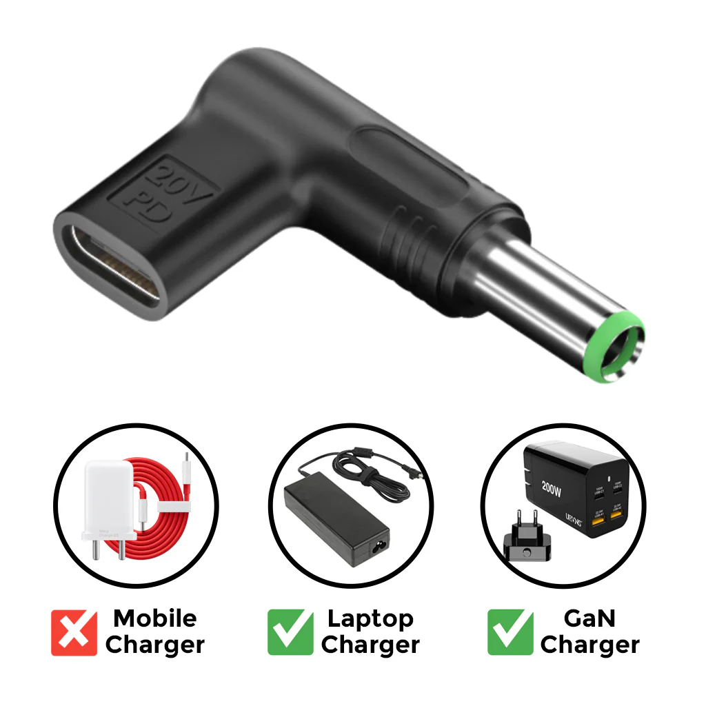 TECPHILE - 100W Type C Female to TOSHIBA Laptop Adapter - Image 2