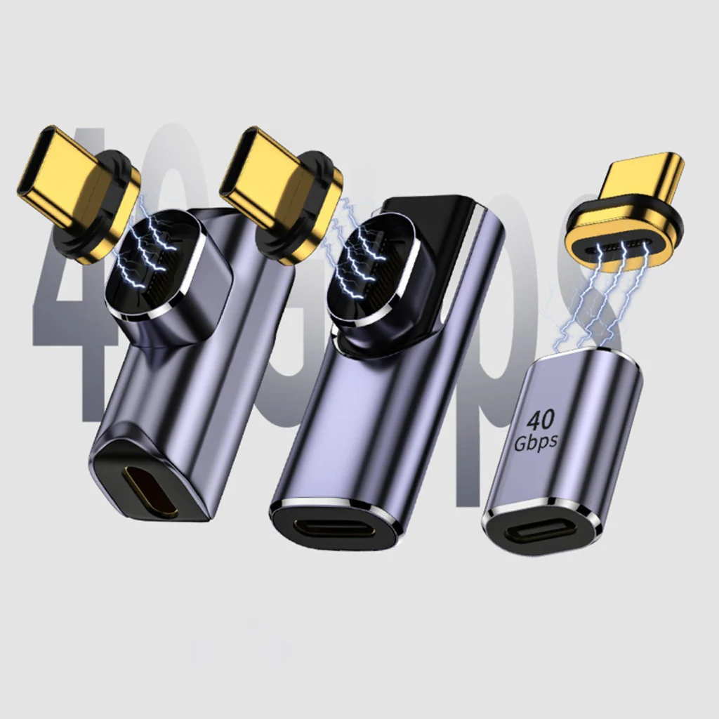 TECPHILE - 100W Type C Female to Type C Male Magnetic Adapter - Image 14