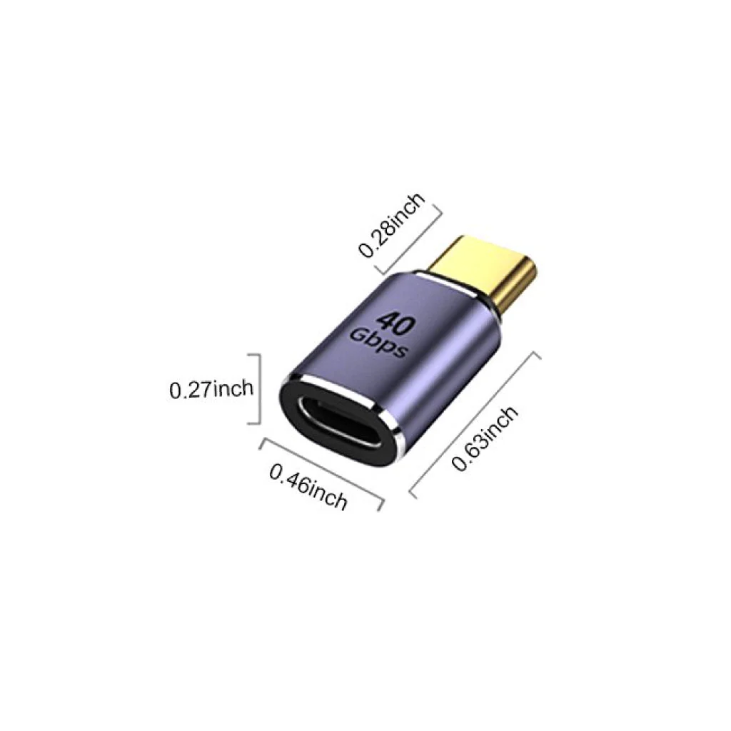 TECPHILE - 100W Type C Female to Type C Male Magnetic Adapter - Image 4