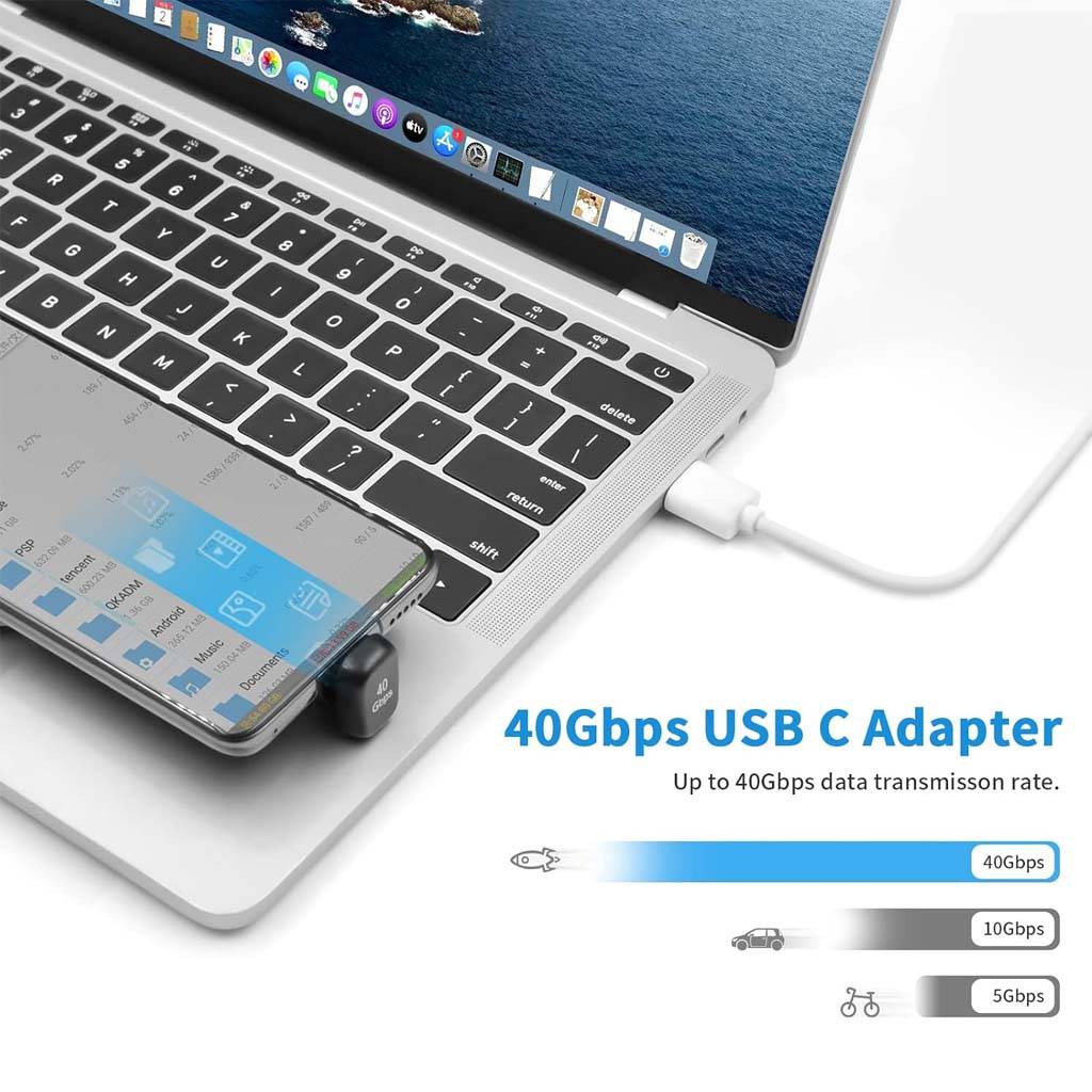 TECPHILE - 100W U-Shape Type-C to USB C Adapter - Image 3