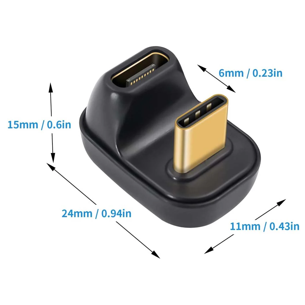TECPHILE - 100W U-Shape Type-C to USB C Adapter - Image 7