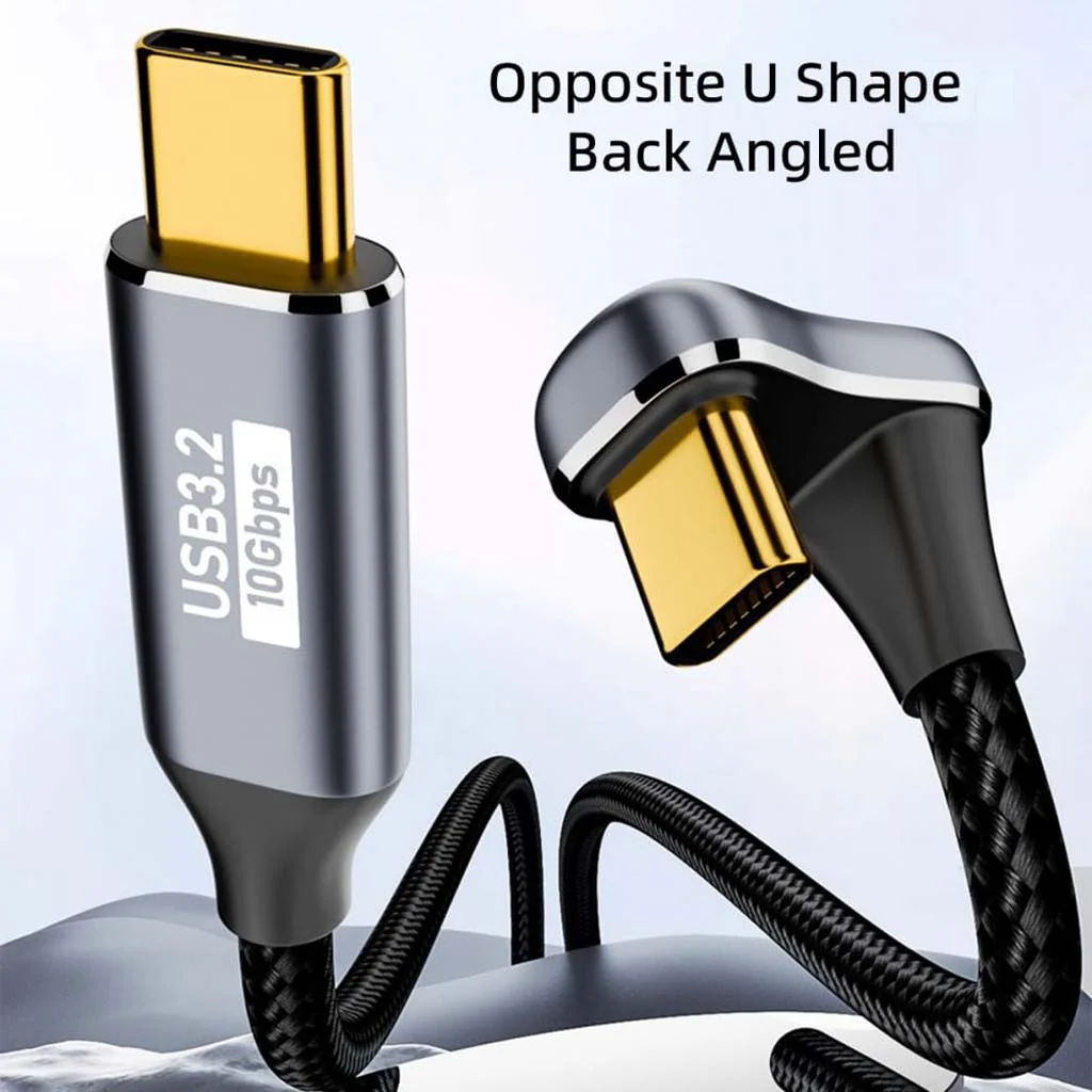 TECPHILE 100W U-Shape Type C to USB C Fast Charging Cable for Mobile Gaming - Image 5