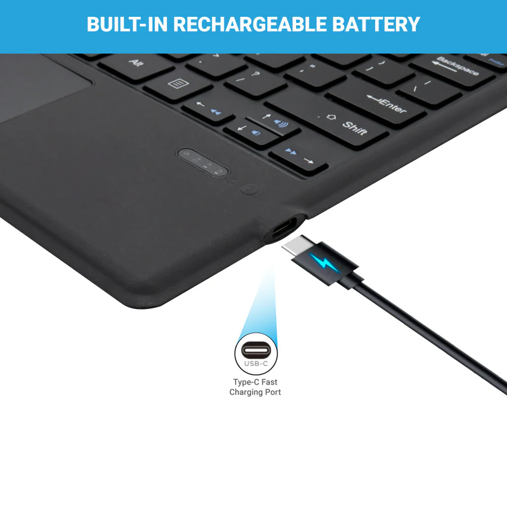 TECPHILE - 1089A-C-Wireless Magnetic Keyboard For Surface Pro 3,4,5,6,7 - Image 3